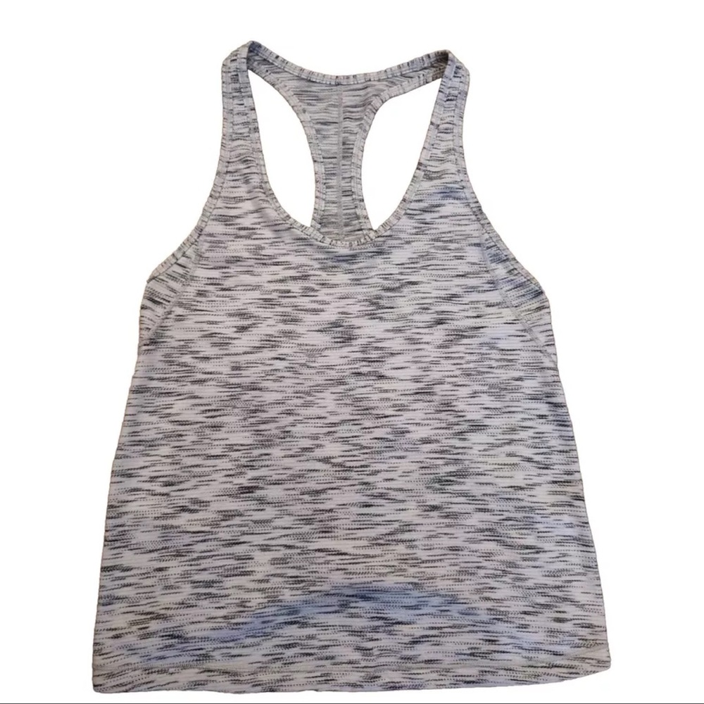 Lululemon Shirt Women S White Gray Squad Goals Tank Top Athleisure Yoga Training